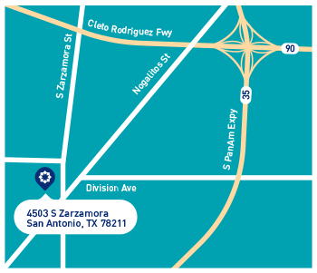 Zarzamora Clinic map
